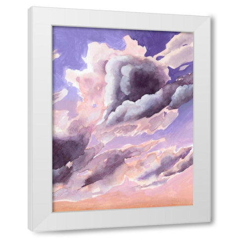 Amethyst Cumulus II White Modern Wood Framed Art Print by Popp, Grace