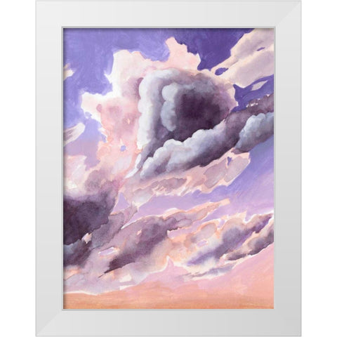 Amethyst Cumulus II White Modern Wood Framed Art Print by Popp, Grace