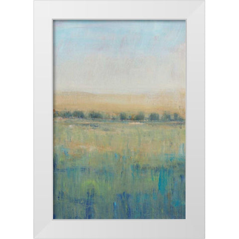 Open Meadow View I White Modern Wood Framed Art Print by OToole, Tim