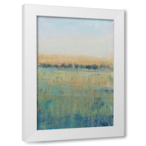 Open Meadow View II White Modern Wood Framed Art Print by OToole, Tim