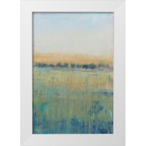 Open Meadow View II White Modern Wood Framed Art Print by OToole, Tim