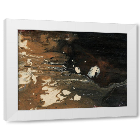 Dark Flow II White Modern Wood Framed Art Print by Moore, Regina