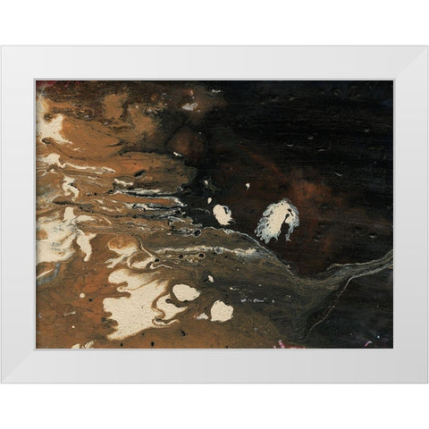 Dark Flow II White Modern Wood Framed Art Print by Moore, Regina