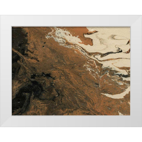 Dark Flow IV White Modern Wood Framed Art Print by Moore, Regina