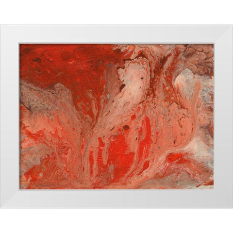 Autumn Bonfire II White Modern Wood Framed Art Print by Moore, Regina