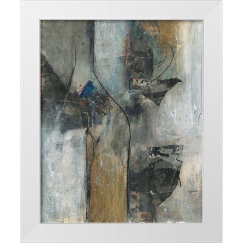 Gathering II White Modern Wood Framed Art Print by Combs, Joyce