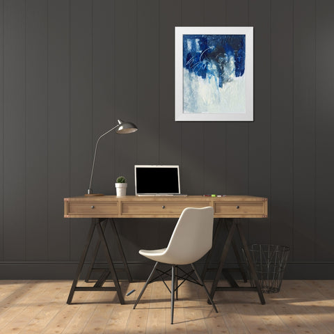 Sky Fall I White Modern Wood Framed Art Print by Combs, Joyce