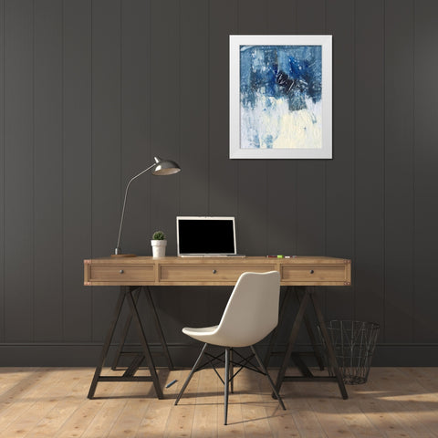 Sky Fall II White Modern Wood Framed Art Print by Combs, Joyce