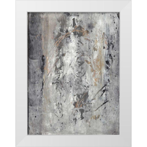 Ancient Marks II White Modern Wood Framed Art Print by Combs, Joyce