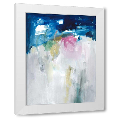 Rising I White Modern Wood Framed Art Print by Combs, Joyce