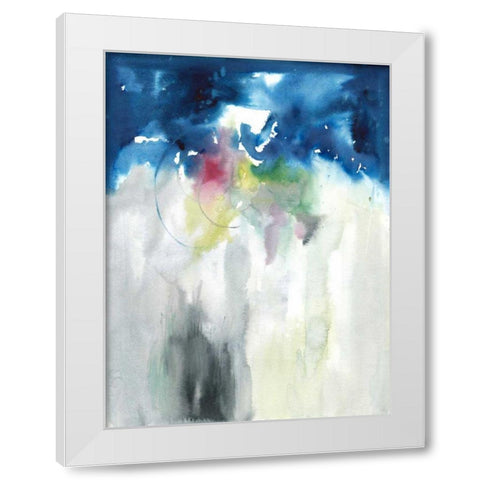 Rising II White Modern Wood Framed Art Print by Combs, Joyce