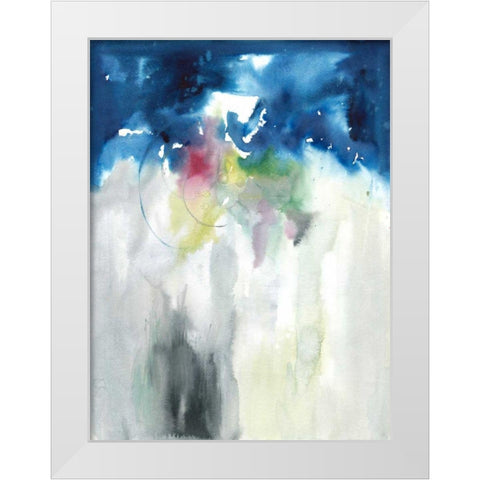 Rising II White Modern Wood Framed Art Print by Combs, Joyce