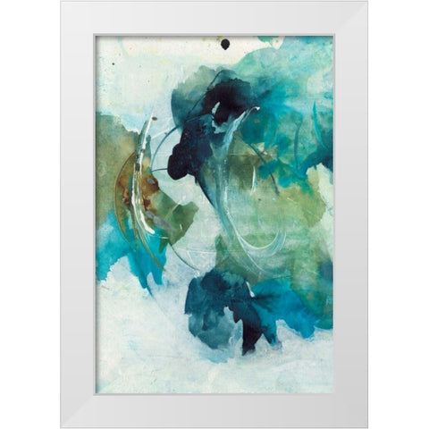 Spring I White Modern Wood Framed Art Print by Combs, Joyce