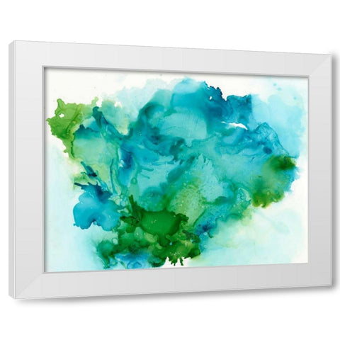Leafy I White Modern Wood Framed Art Print by Combs, Joyce