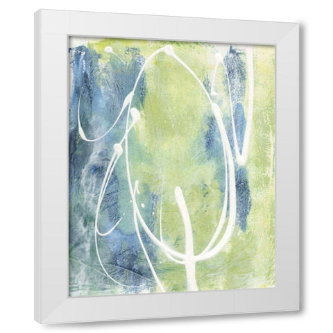 Unbroken Circle I White Modern Wood Framed Art Print by Combs, Joyce
