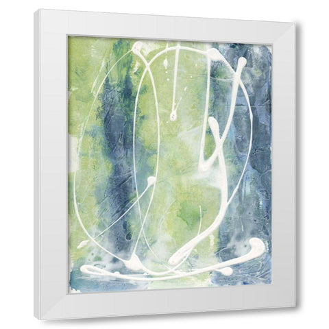 Unbroken Circle II White Modern Wood Framed Art Print by Combs, Joyce