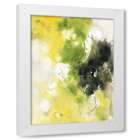 In Motion I White Modern Wood Framed Art Print by Combs, Joyce