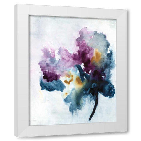 Bouquet II White Modern Wood Framed Art Print by Combs, Joyce