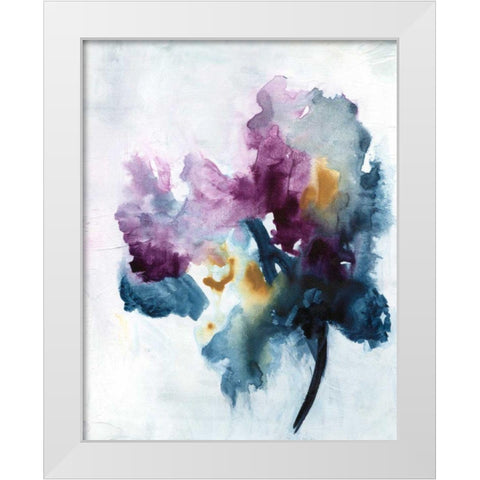 Bouquet II White Modern Wood Framed Art Print by Combs, Joyce