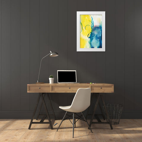 Pretty Things II White Modern Wood Framed Art Print by Combs, Joyce