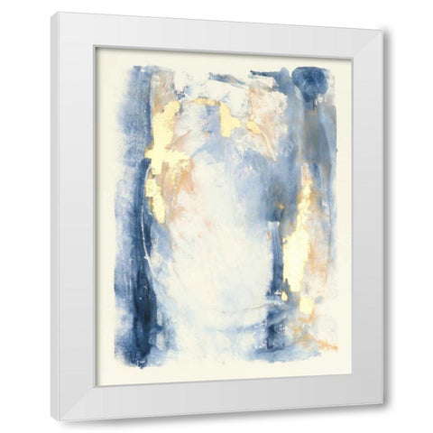 Circles and Dream I White Modern Wood Framed Art Print by Combs, Joyce