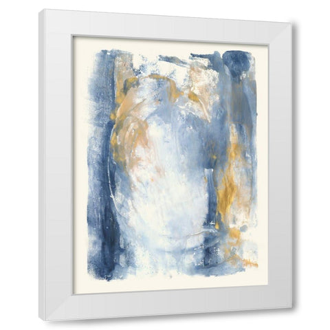 Circles and Dream I White Modern Wood Framed Art Print by Combs, Joyce