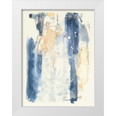 Circles and Dream II White Modern Wood Framed Art Print by Combs, Joyce