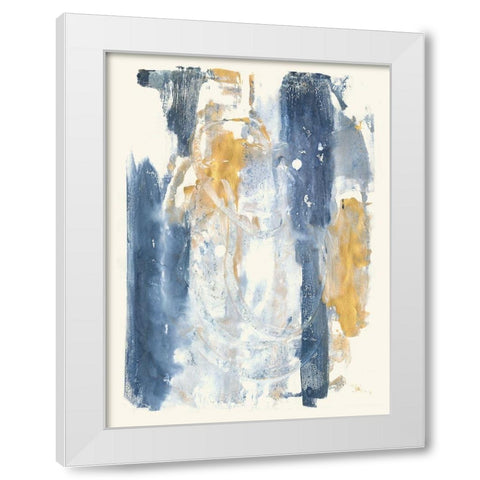 Circles and Dream II White Modern Wood Framed Art Print by Combs, Joyce