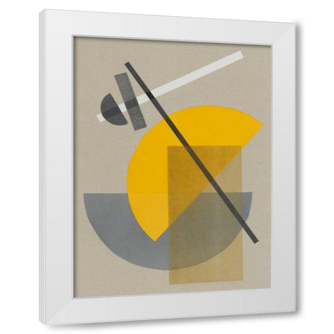 Homage to Bauhaus IV White Modern Wood Framed Art Print by Delamater, Rob
