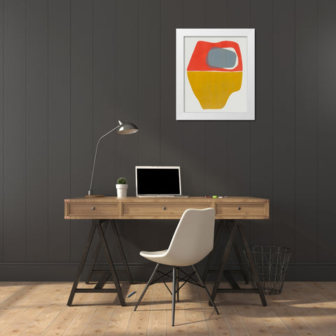 Hoodoo I White Modern Wood Framed Art Print by Delamater, Rob