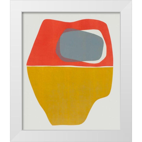 Hoodoo I White Modern Wood Framed Art Print by Delamater, Rob