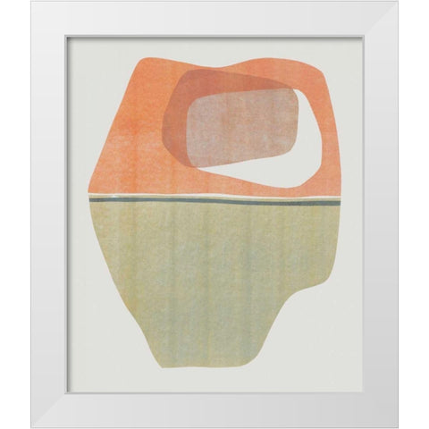 Hoodoo II White Modern Wood Framed Art Print by Delamater, Rob