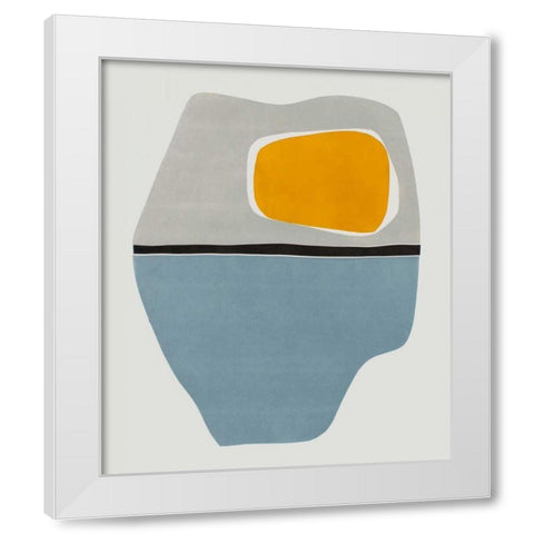 Hoodoo III White Modern Wood Framed Art Print by Delamater, Rob