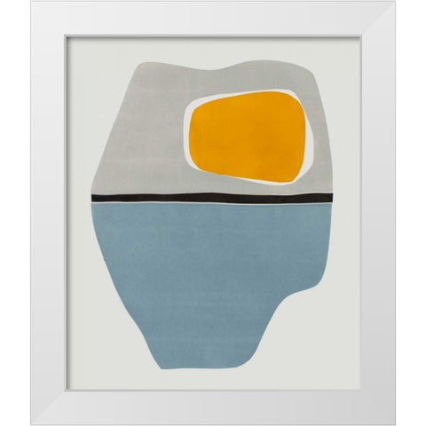 Hoodoo III White Modern Wood Framed Art Print by Delamater, Rob