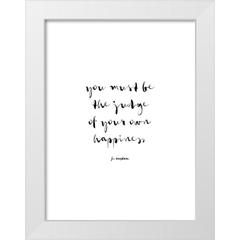 Classic Quotes IV White Modern Wood Framed Art Print by Fagalde, Jarman
