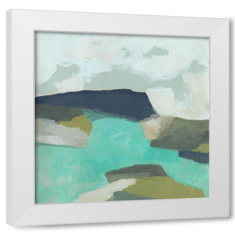 Coastal Crest II White Modern Wood Framed Art Print by Vess, June Erica
