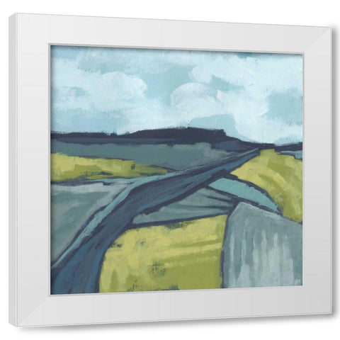 Marshlight Fields II White Modern Wood Framed Art Print by Vess, June Erica