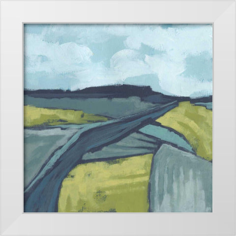 Marshlight Fields II White Modern Wood Framed Art Print by Vess, June Erica