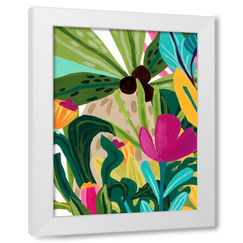 Island Thicket II White Modern Wood Framed Art Print by Vess, June Erica