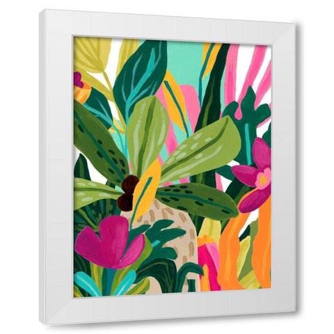 Island Thicket III White Modern Wood Framed Art Print by Vess, June Erica