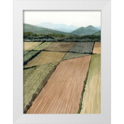 This Land II White Modern Wood Framed Art Print by Popp, Grace