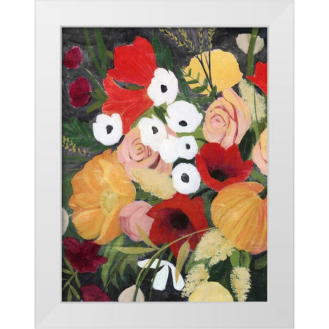 November Bouquet I White Modern Wood Framed Art Print by Popp, Grace