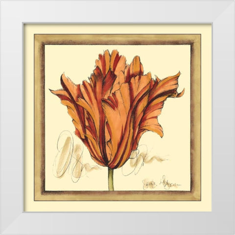 Tulip Study VII White Modern Wood Framed Art Print by Goldberger, Jennifer