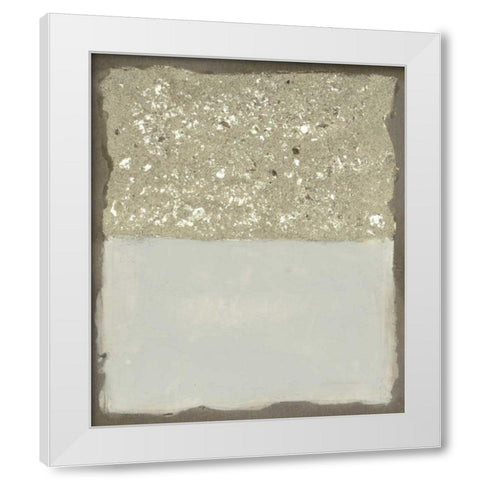 Compaction I White Modern Wood Framed Art Print by Lam, Vanna