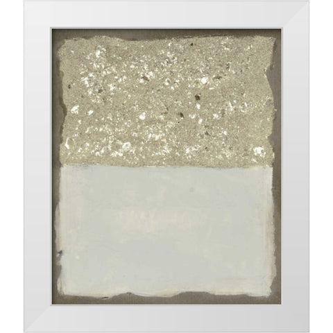 Compaction I White Modern Wood Framed Art Print by Lam, Vanna
