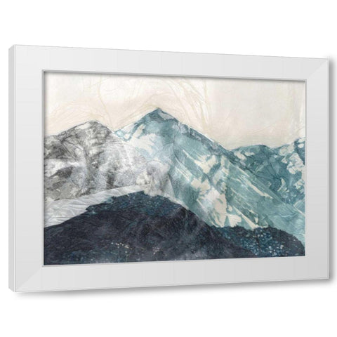 Glacial Peaks I White Modern Wood Framed Art Print by Lam, Vanna