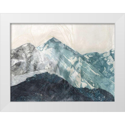 Glacial Peaks I White Modern Wood Framed Art Print by Lam, Vanna