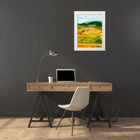 Country Gaze I White Modern Wood Framed Art Print by Warren, Annie