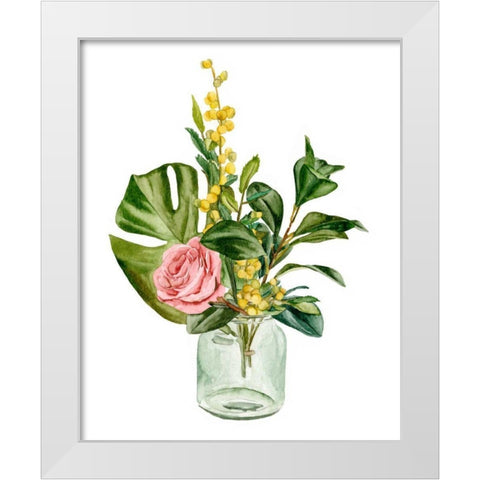 Potpourri II White Modern Wood Framed Art Print by Wang, Melissa