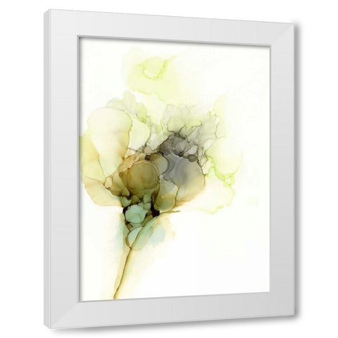 Fluid Bloom I White Modern Wood Framed Art Print by Goldberger, Jennifer